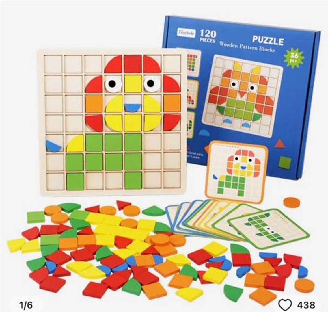 Puidust loogikapusle 120 tk + kaardid