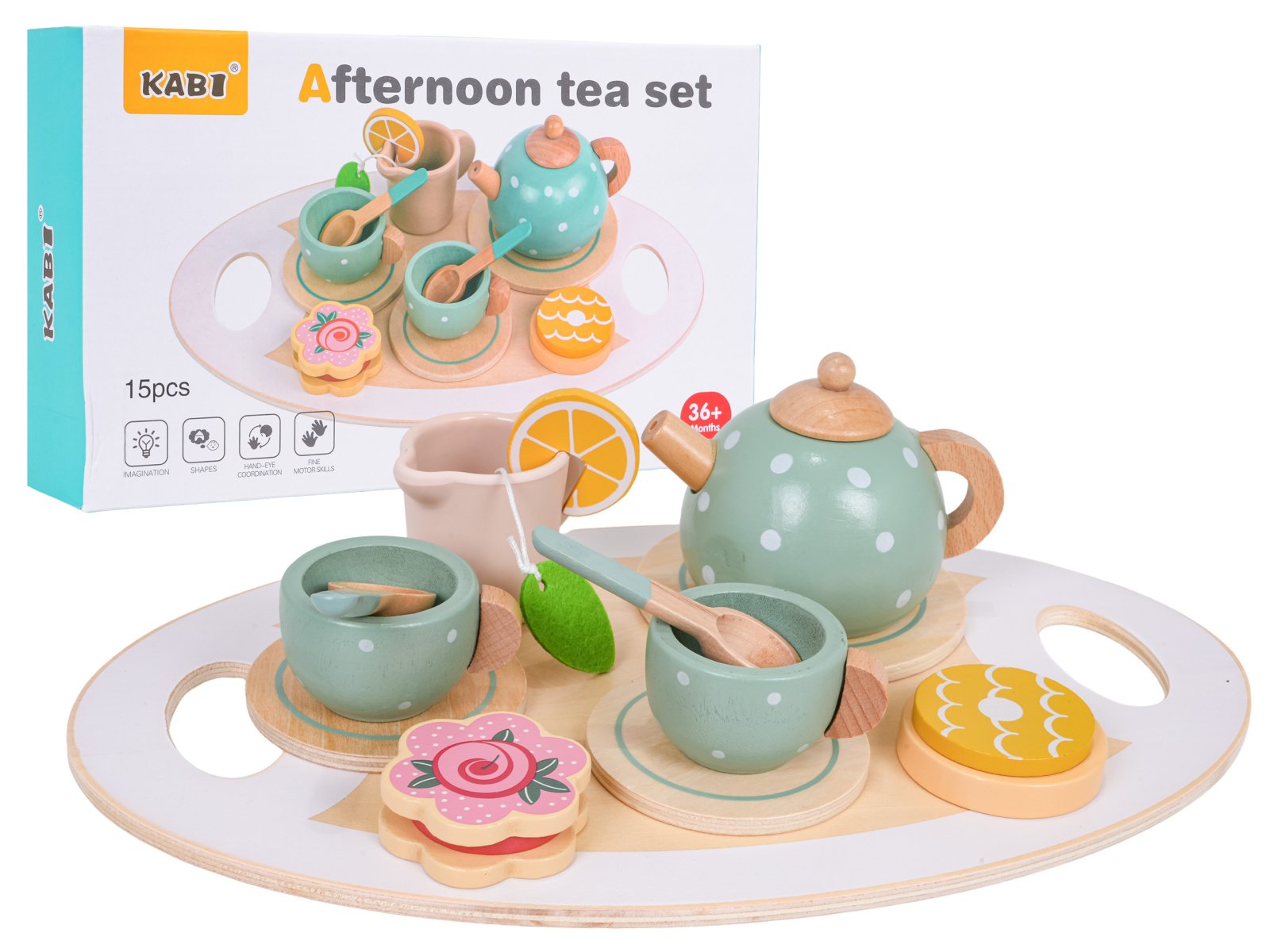 Puidust teekomplekt + tarvikud